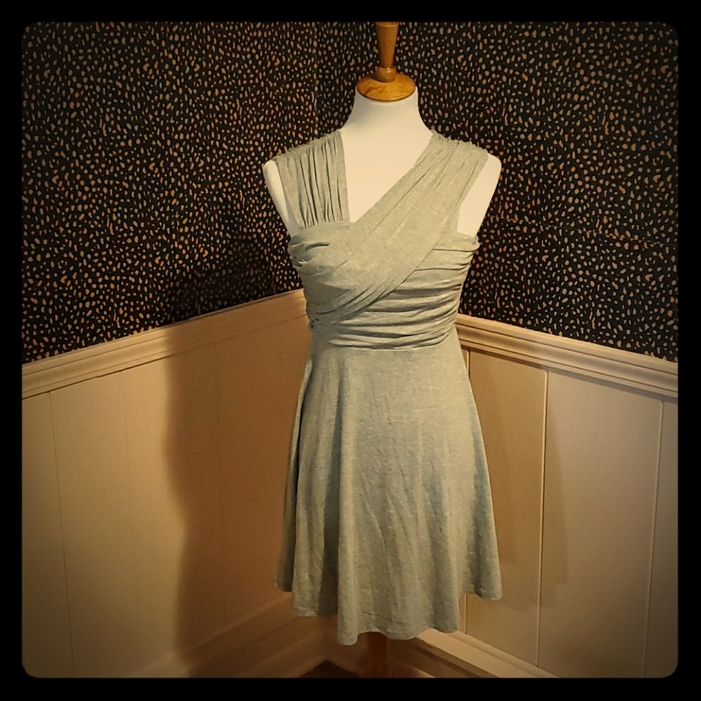 Gray Asymmetrical Dress